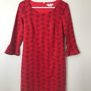 Boden Newlyn jersey dress Red worn once